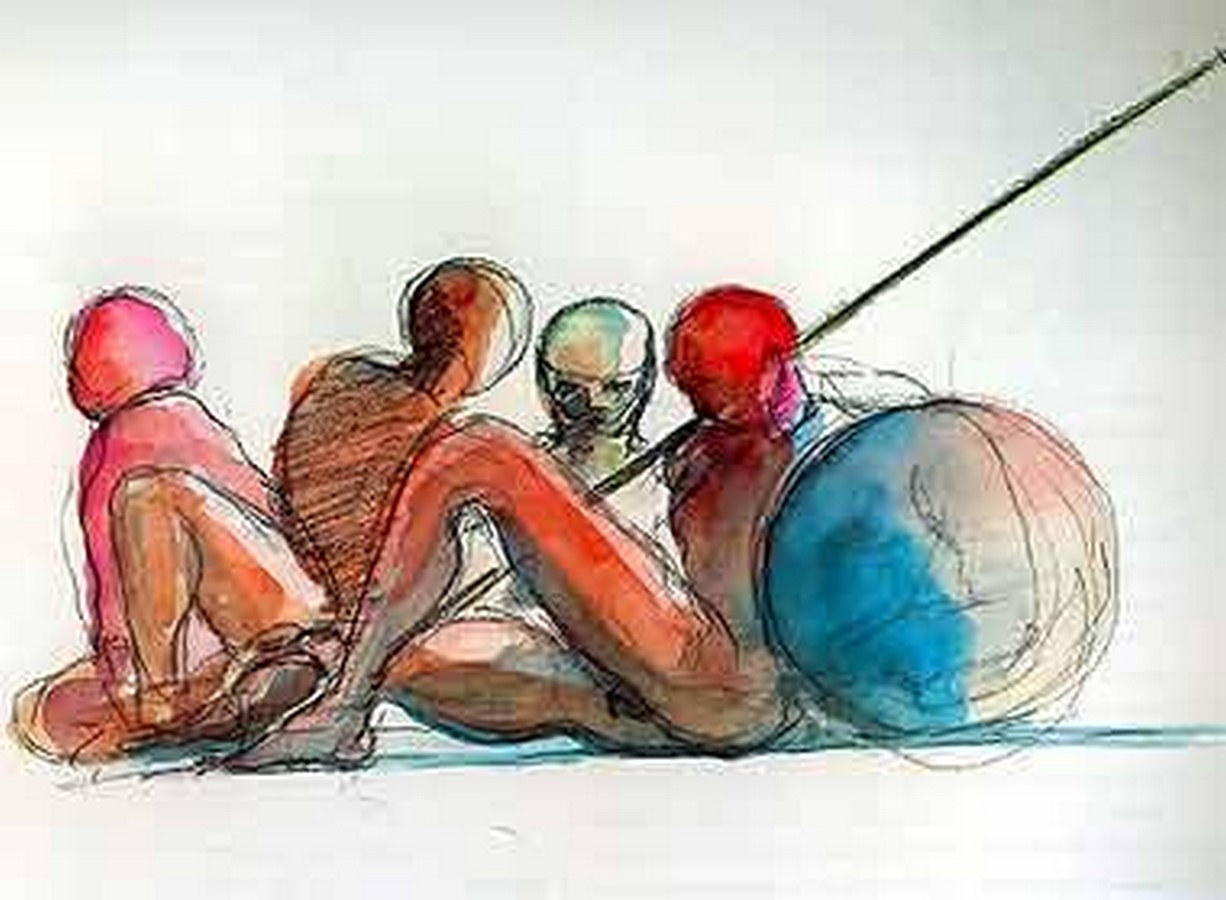 10 Human figures drawings by famous architects - Sheet8