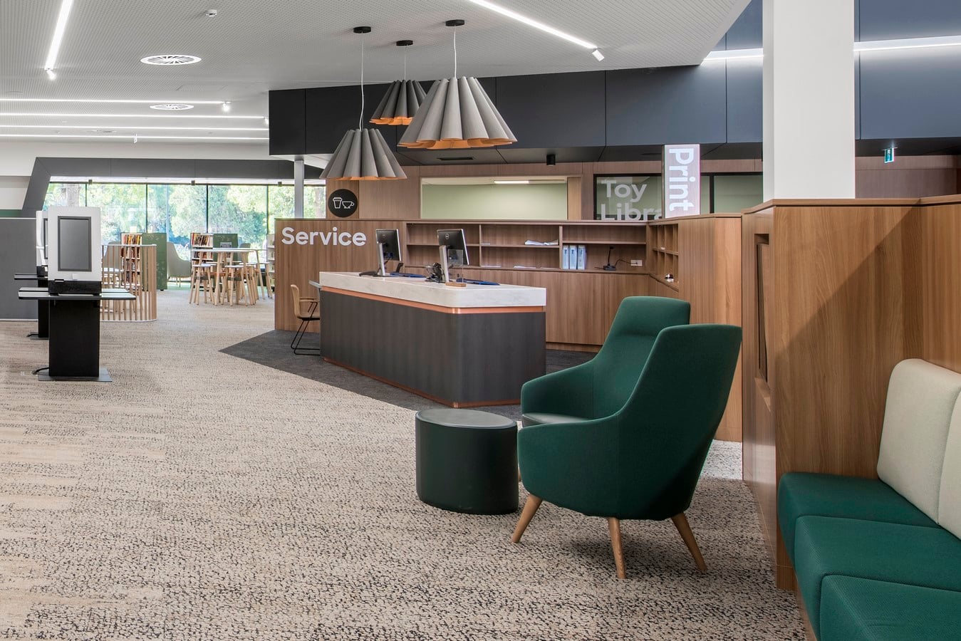 Contemporary library design By DesignInc - Sheet3