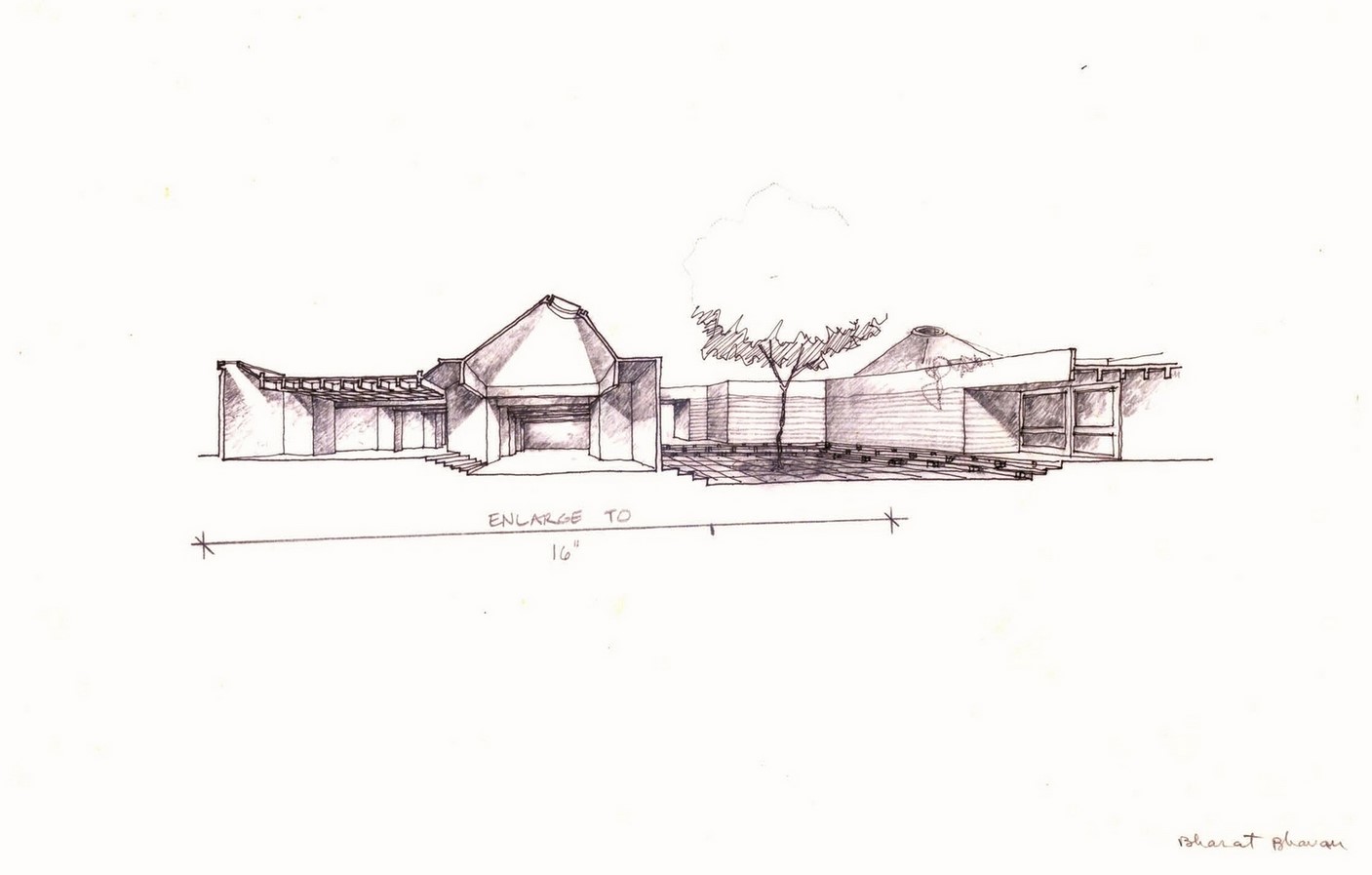Bharat Bhavan, Charles Correa, 1982 - Sheet5