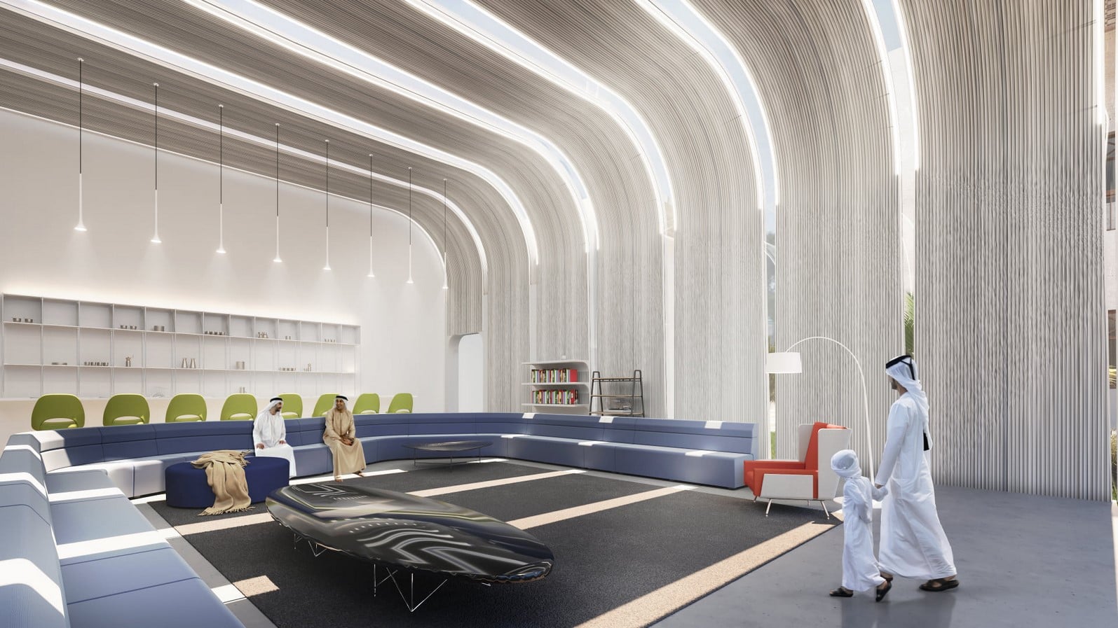 Modular 3D-Printed Majlis House With Smooth Concrete Walls In Abu Dhabi designed by MEAN* - Sheet2