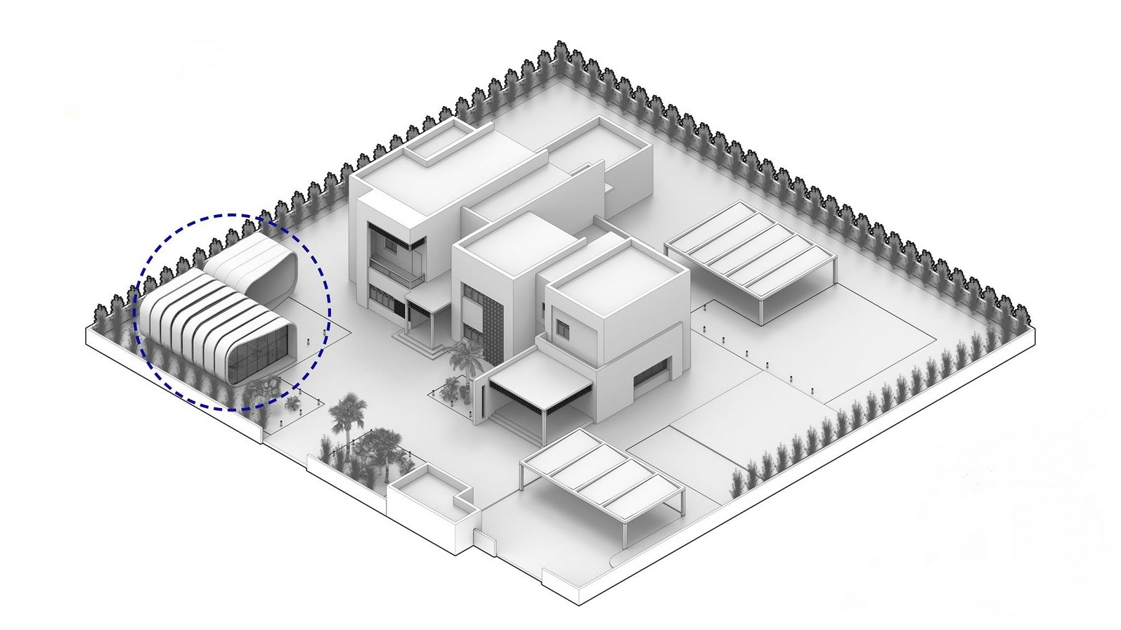 Modular 3D-Printed Majlis House With Smooth Concrete Walls In Abu Dhabi designed by MEAN* - Sheet4