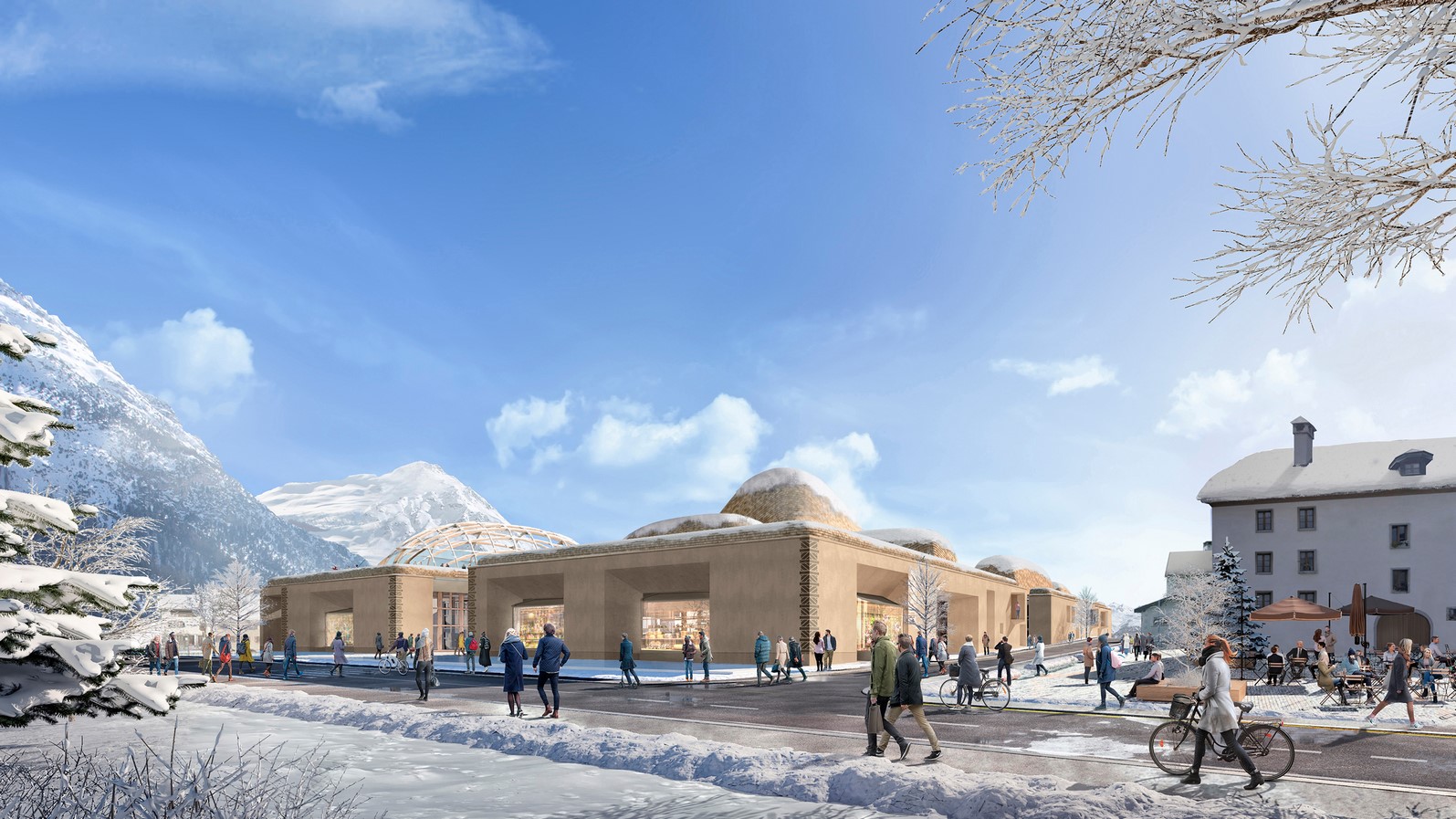 Nature inspired innovation centre overlooking the Alps unveiled by Foster+Partners - Sheet1