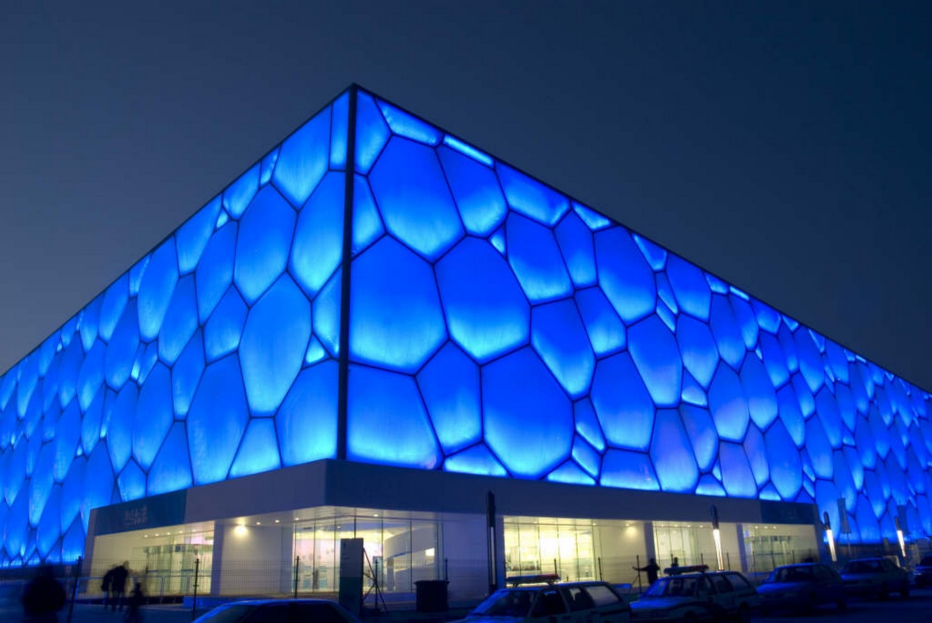 The Beijing National Aquatics Center in Beijing, China. - sheet1
