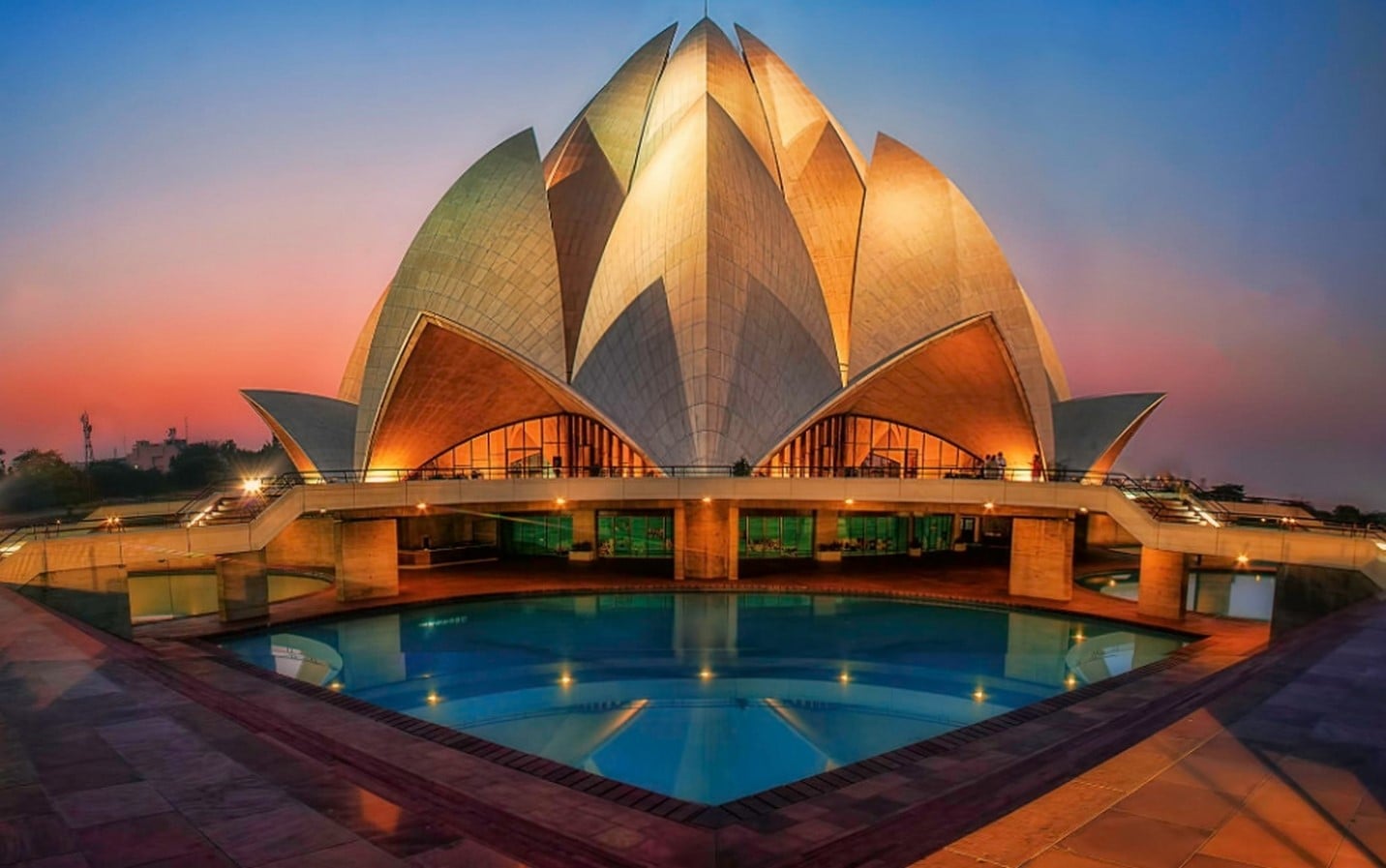 Lotus Temple in New Delhi, India. - Sheet1