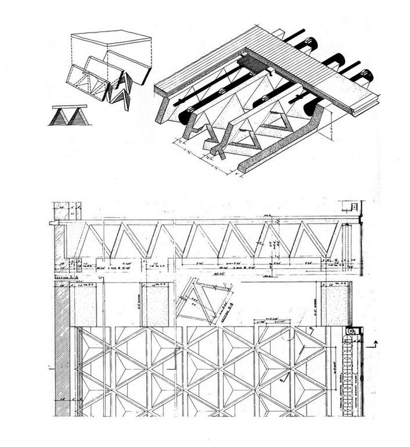 How Louis Kahn’s conviction on Tectonic structure was pursued as a monumental form - sheet2