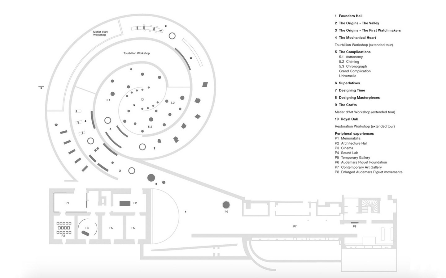 Audemars Piguet Museum by Bjarke Ingles Group: Spiral-shaped Glass Pavilion - Sheet4