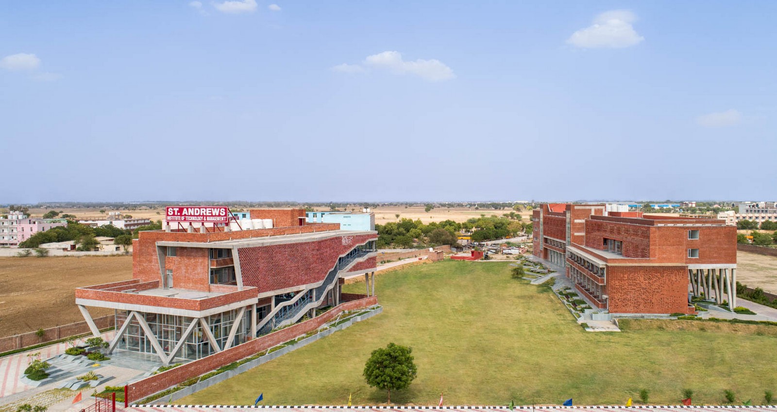 Girls' Hostel Featuring Free-Standing Façade In Gurugram built by Zero Energy Design Lab - Sheet1