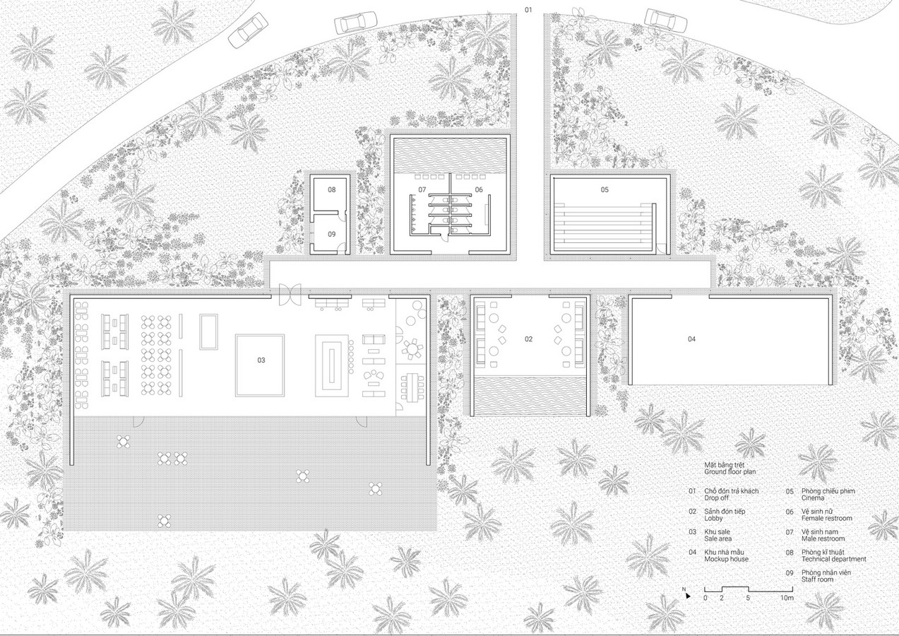 Six Landscape Boxes Form This Gallery And Showroom In Vietnam designed by MIA Design Studio - Sheet5