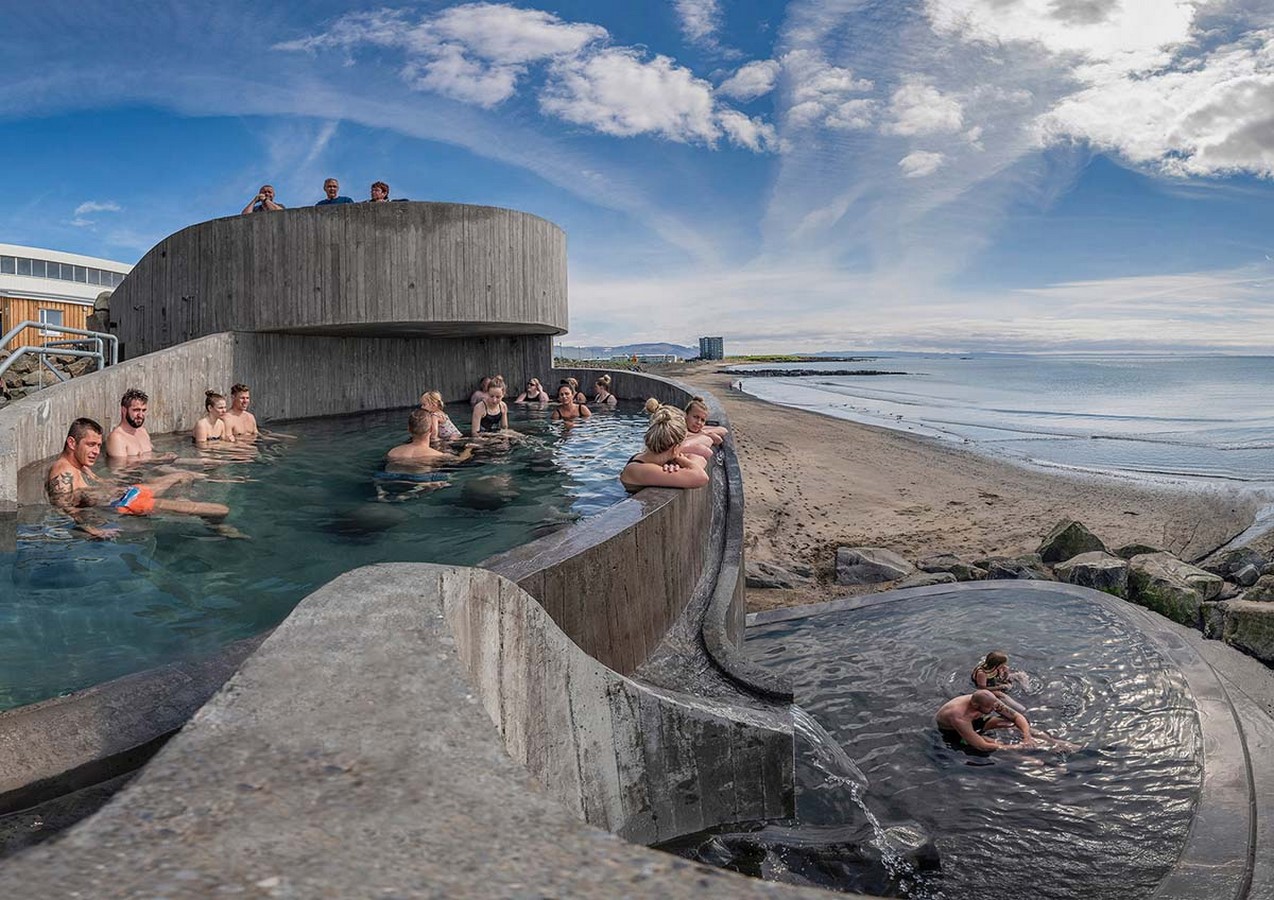 Guðlaug Baths Inspired By Little Sea Pools Nestled In Rocky Barrier In Iceland designed by Basalt Architects' - Sheet1