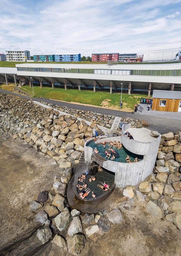 Guðlaug Baths Inspired By Little Sea Pools Nestled In Rocky Barrier In Iceland designed by Basalt Architects' - Sheet2