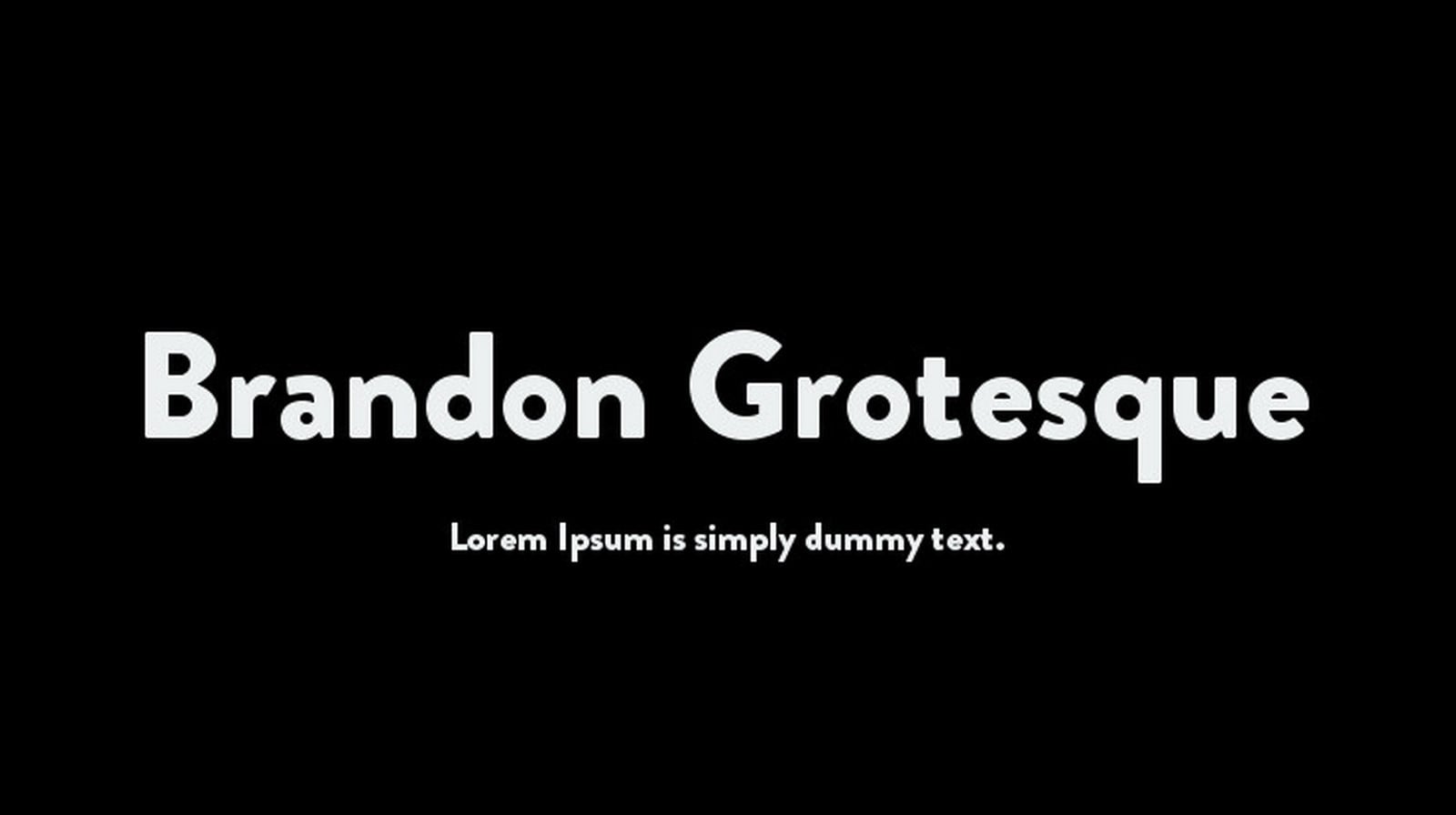 Fonts for Architects -Brandon Grotesque - Sheet1