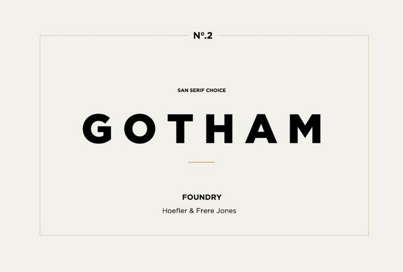 Fonts for Architects -Gotham - Sheet1