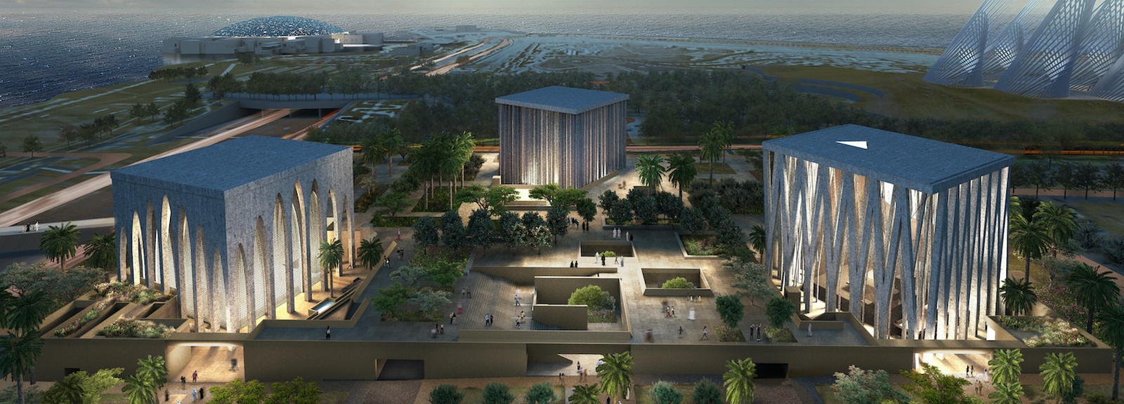 The Abrahamic Family House by Adjaye Associates Powerful Plutonic Forms - Sheet1