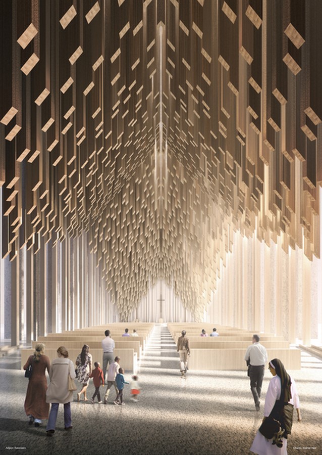 The Abrahamic Family House by Adjaye Associates Powerful Plutonic Forms - Sheet5