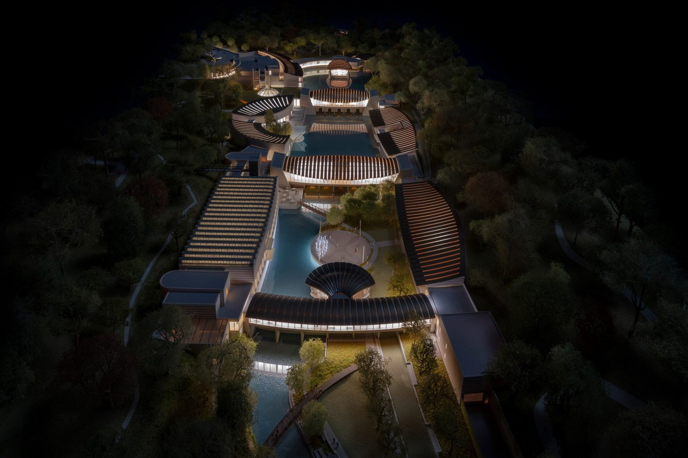 Expected Night View of Expansion by Safdie Architects, @www.dezeen.com