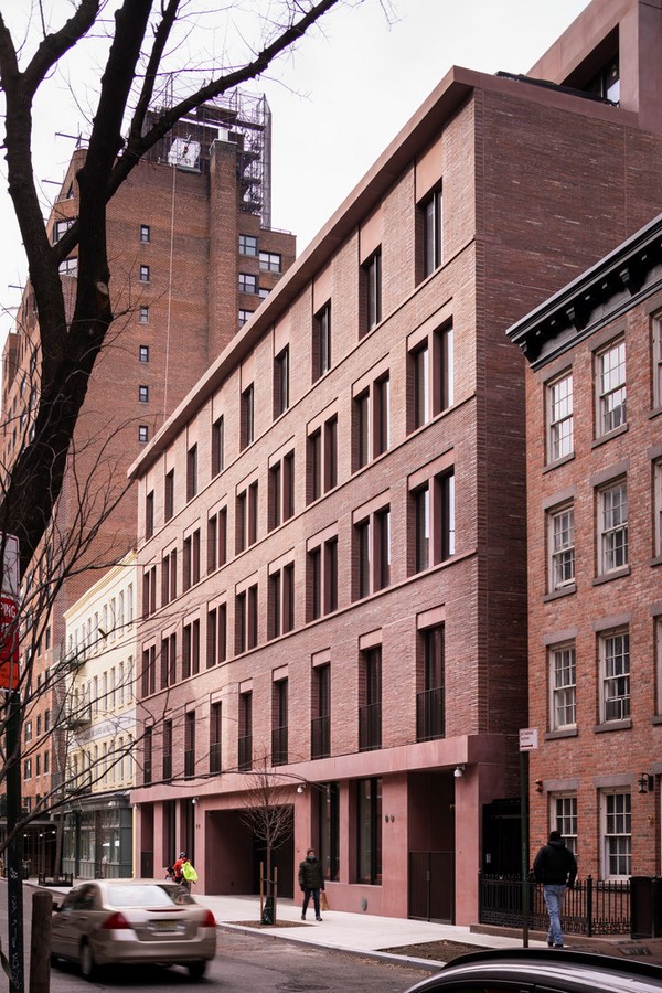 Red Pigmented Apartment Block In New York completed by David Chipperfield Architects - Sheet3
