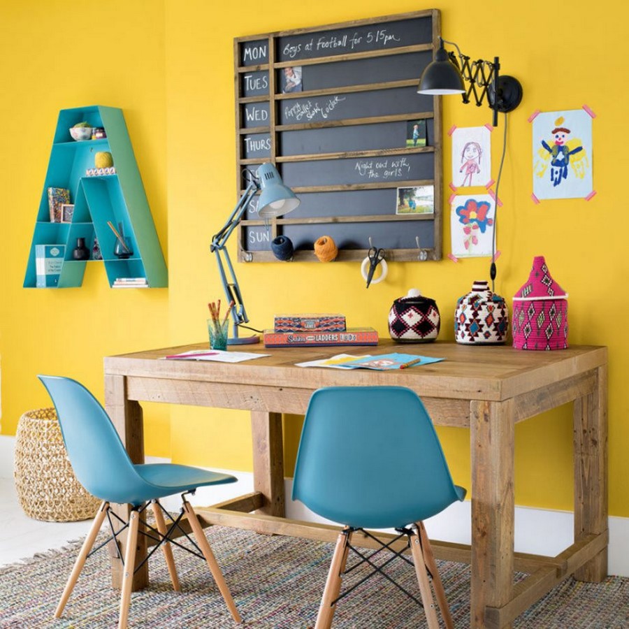 30 Examples of split complementary color scheme in Interiors - Sheet20