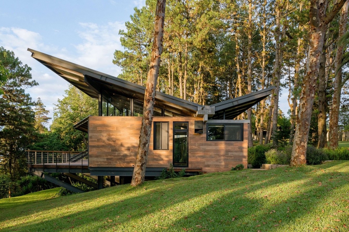 10 Examples of butterfly roofing in the Mid-Century Classic Architecture - Sheet10