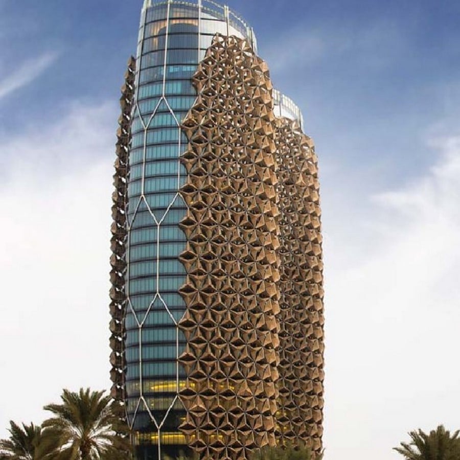 Al Bahr towers, Abu Dhabi – responsive parametric façade – source – ©www.researchgate.net