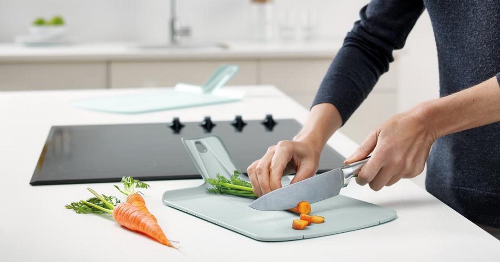 Chop2Pot™ Plus Folding Chopping Board - Sheet1