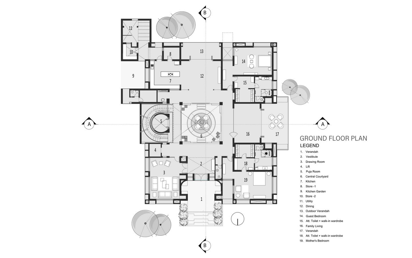 The Courtyard House by Associated Architects Pvt. Ltd - Sheet21