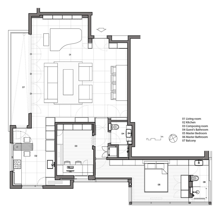 The Pianist’s Home by XS Studio for compact design - Sheet17