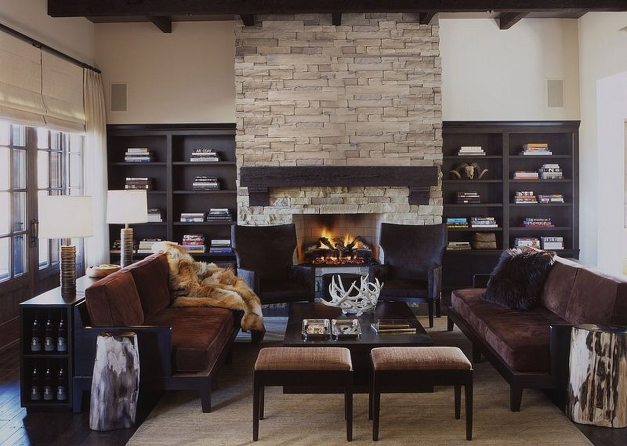 30 Examples of Rustic interiors for living rooms - Sheet15