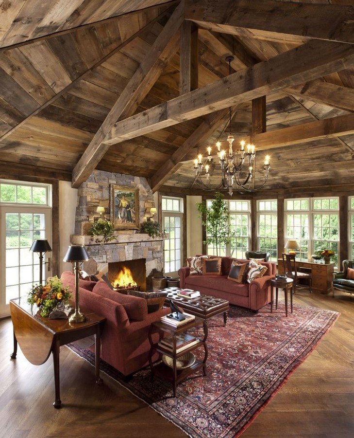 30 Examples of Rustic interiors for living rooms - Sheet20