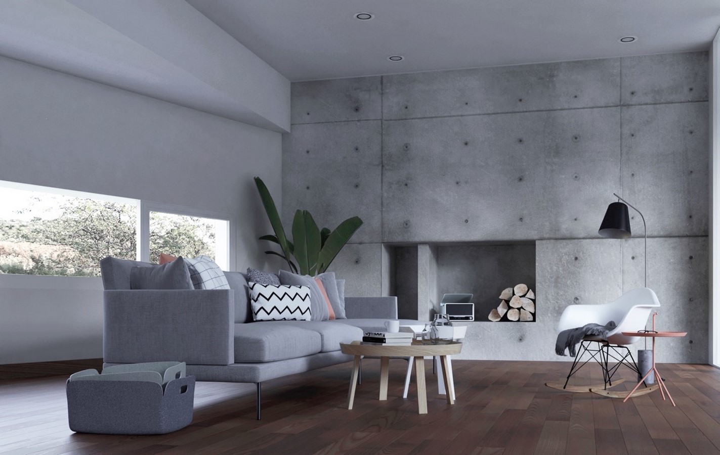50 Living rooms enhanced by concrete - Sheet11