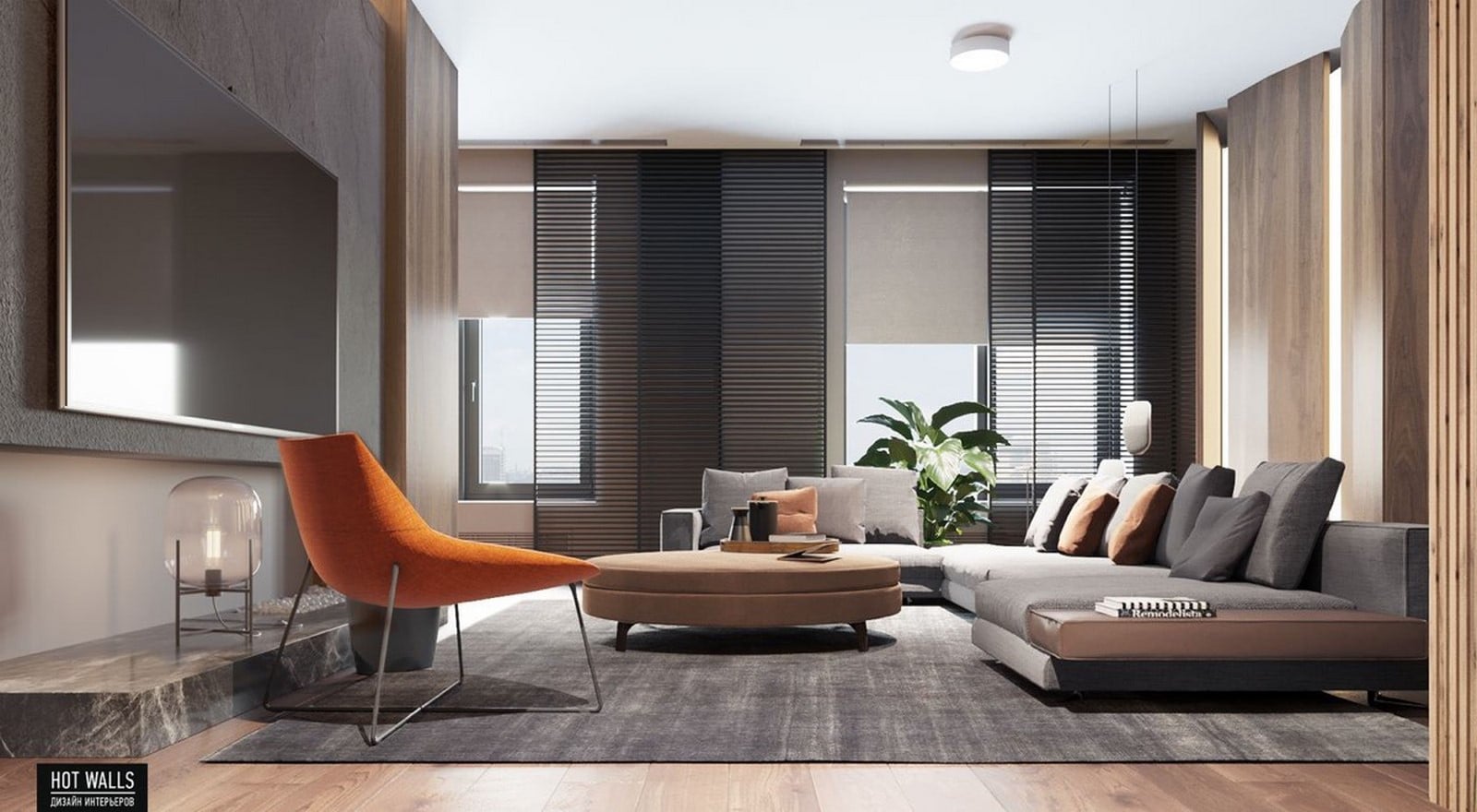 50 Living rooms enhanced by concrete - Sheet16