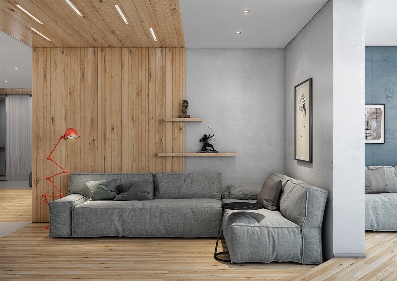 50 Living rooms enhanced by concrete - Sheet18