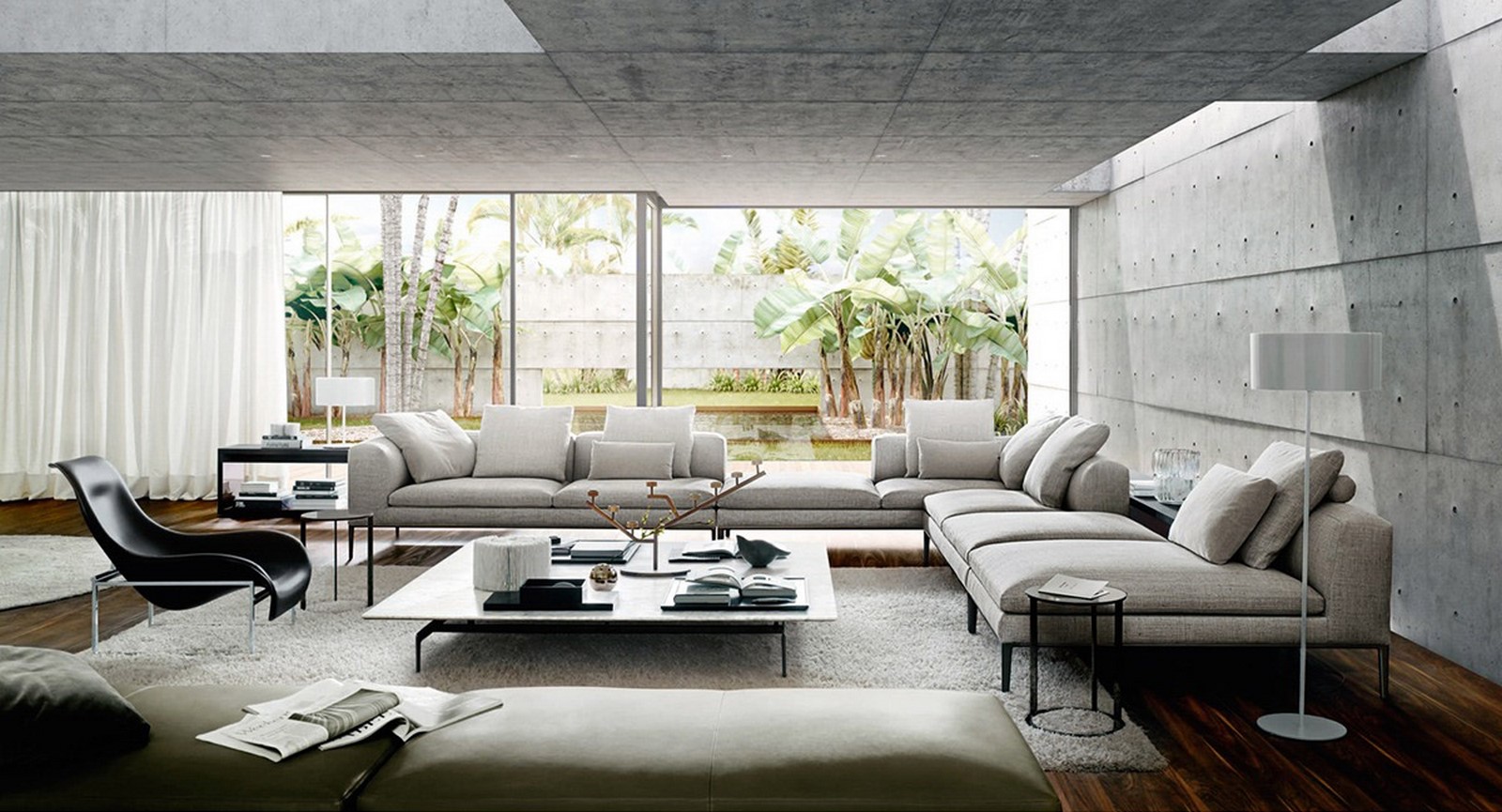 50 Living rooms enhanced by concrete - Sheet2