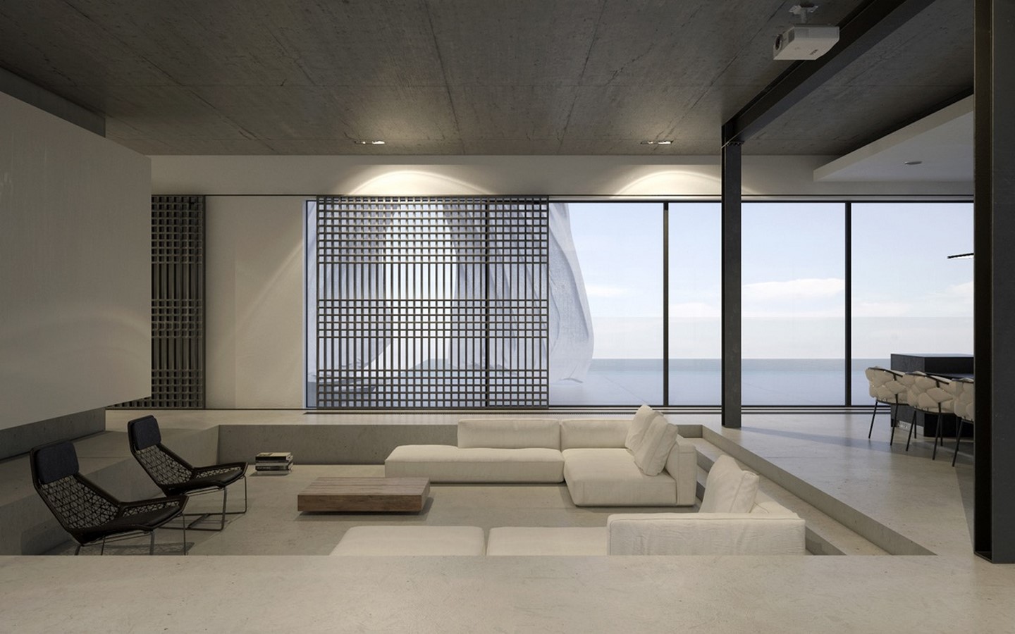 50 Living rooms enhanced by concrete - Sheet26