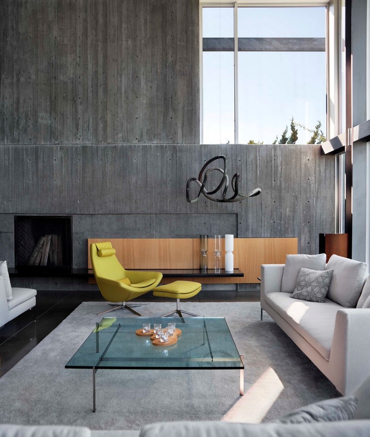 50 Living rooms enhanced by concrete - Sheet28