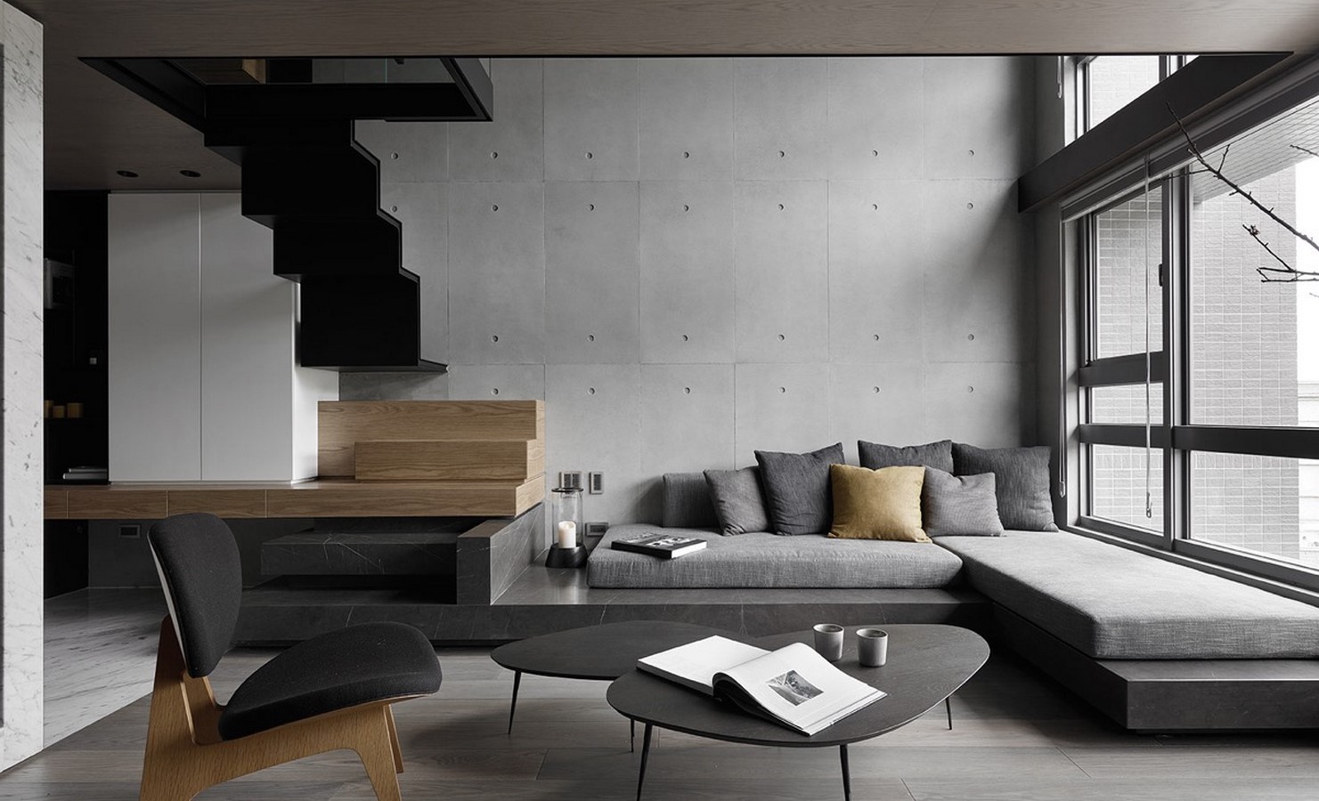 50 Living rooms enhanced by concrete - Sheet3