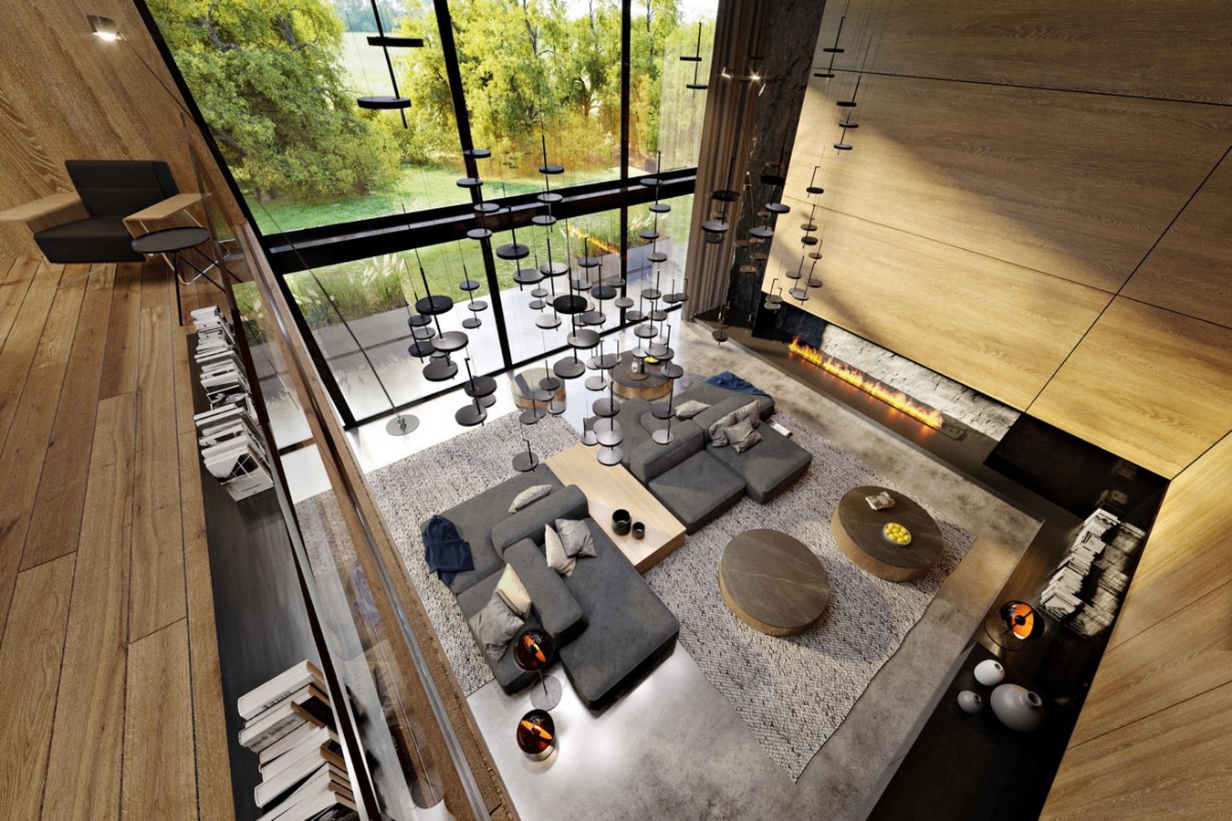 50 Living rooms enhanced by concrete - Sheet30