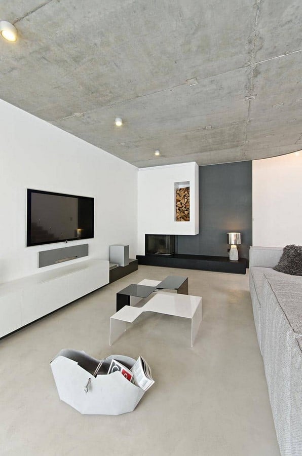 50 Living rooms enhanced by concrete - Sheet39