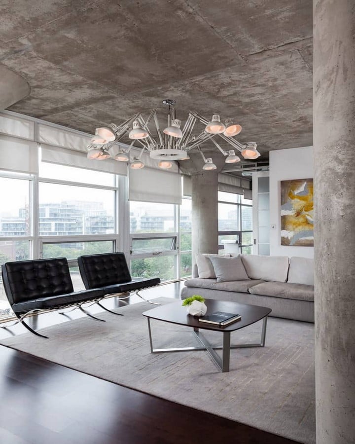 50 Living rooms enhanced by concrete - Sheet40