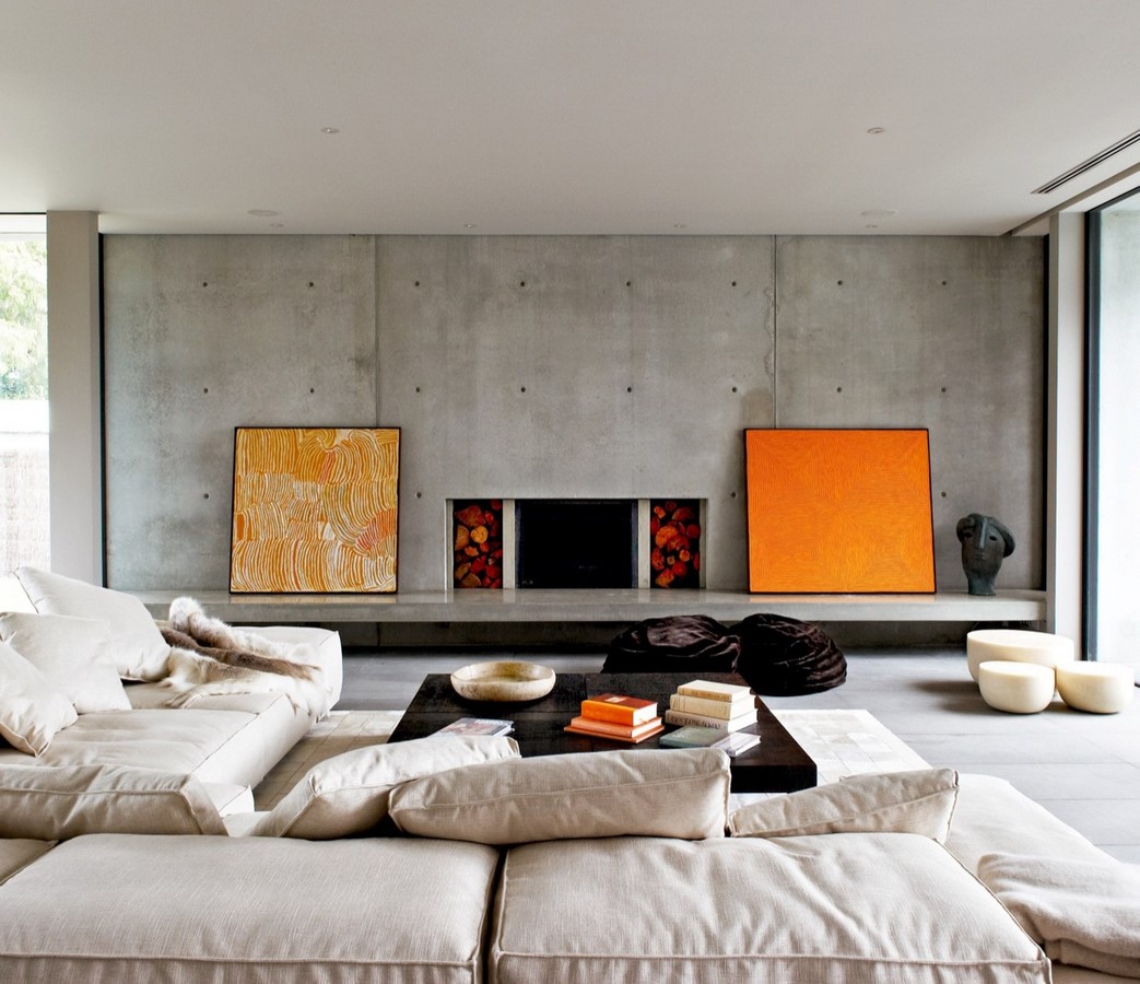 50 Living rooms enhanced by concrete - Sheet5