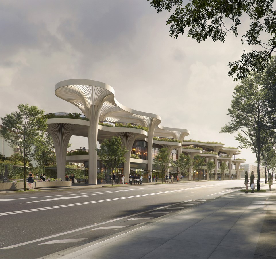 Biophilic Marketplace Inspired by Shanghai's Forests designed by Koichi Takada Architects - Sheet1