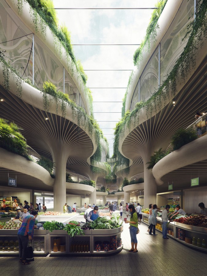 Biophilic Marketplace Inspired by Shanghai's Forests designed by Koichi Takada Architects - Sheet3
