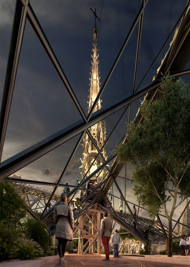 Reconstruction of Notre-Dame's spire by Miysis Studio - Sheet3