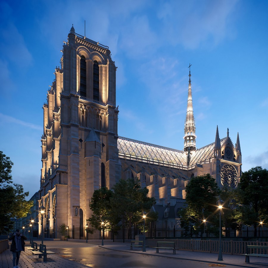 Reconstruction of Notre-Dame's spire by Miysis Studio - Sheet4