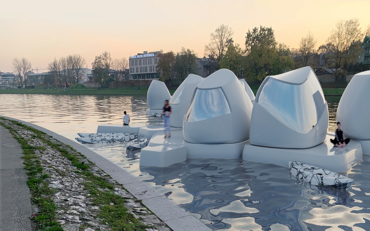 Floating office pods are the future of a truly flexible lifestyle and remote work Designed by Agnieszka Białek Sheet3