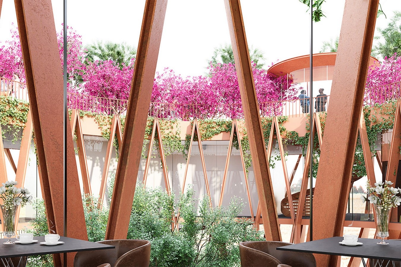 The Tower Flower, features a coffee bar that hovers above the clouds for a rare view of Da Lat designed by VHA Architects Sheet3