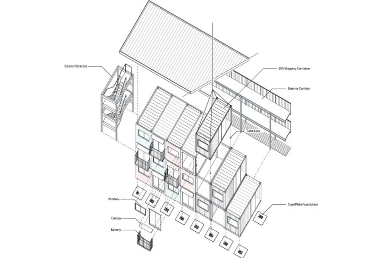 Onagawa Container by Shigeru Ban: Temporary Structures with Impactful Design Sheet3