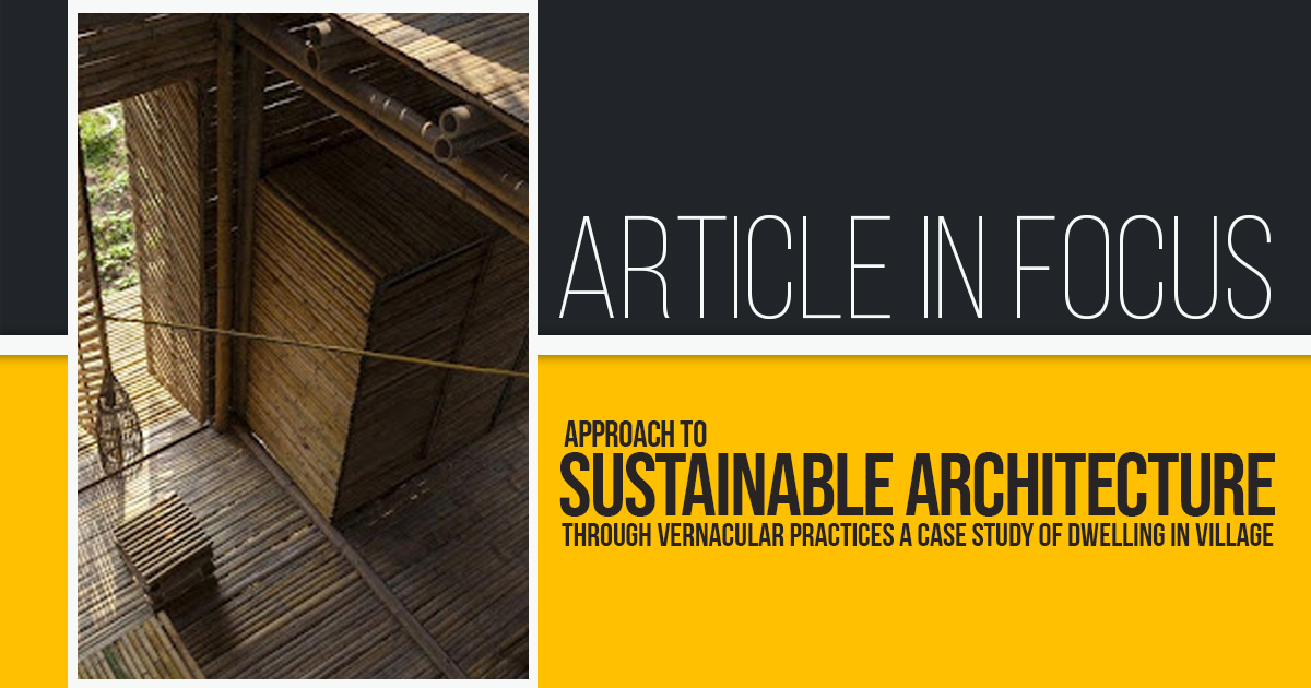Article in Focus: Approach to sustainable architecture through ...