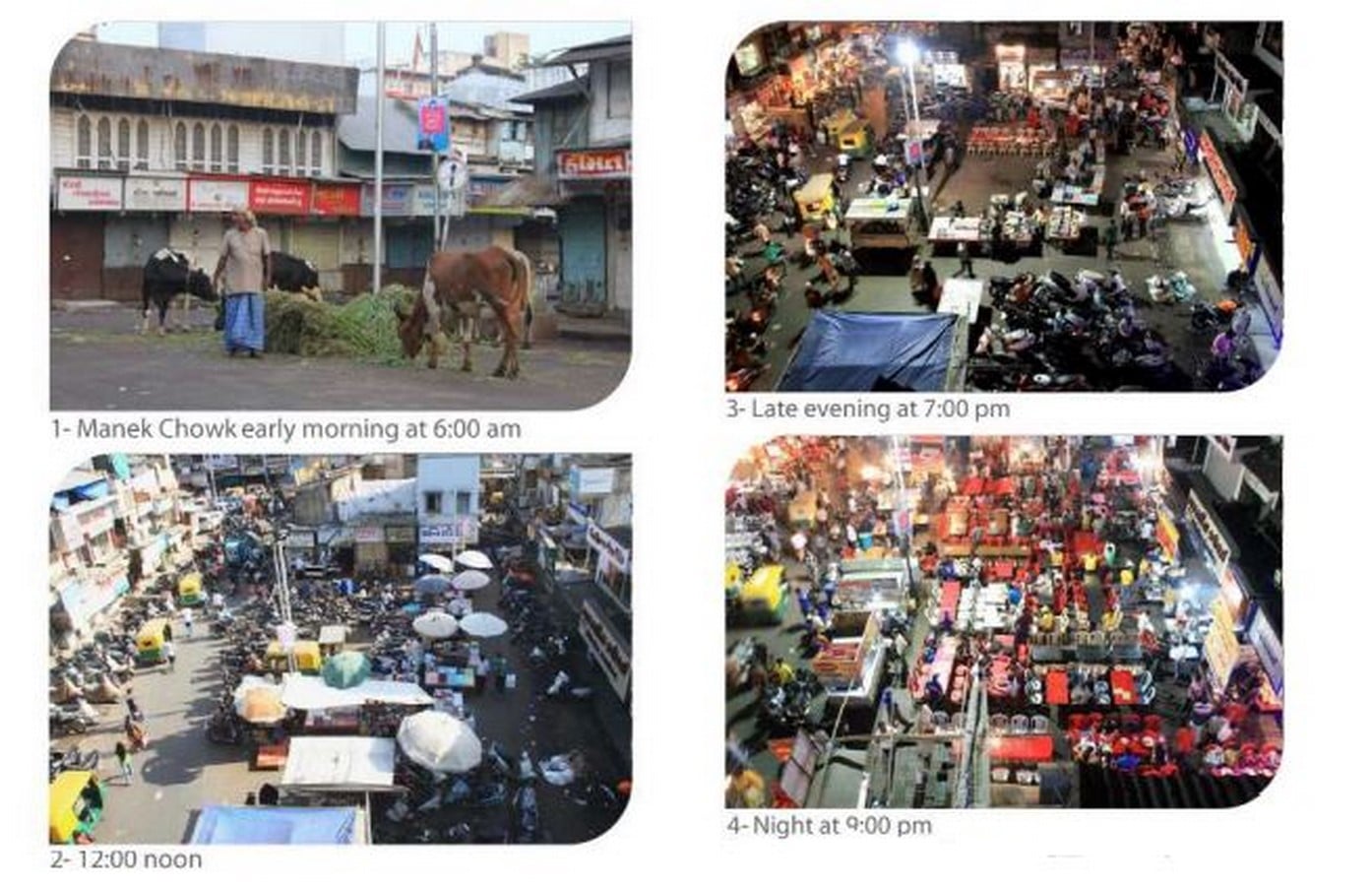 Night time public space in India:Manek Chowk Sheet3