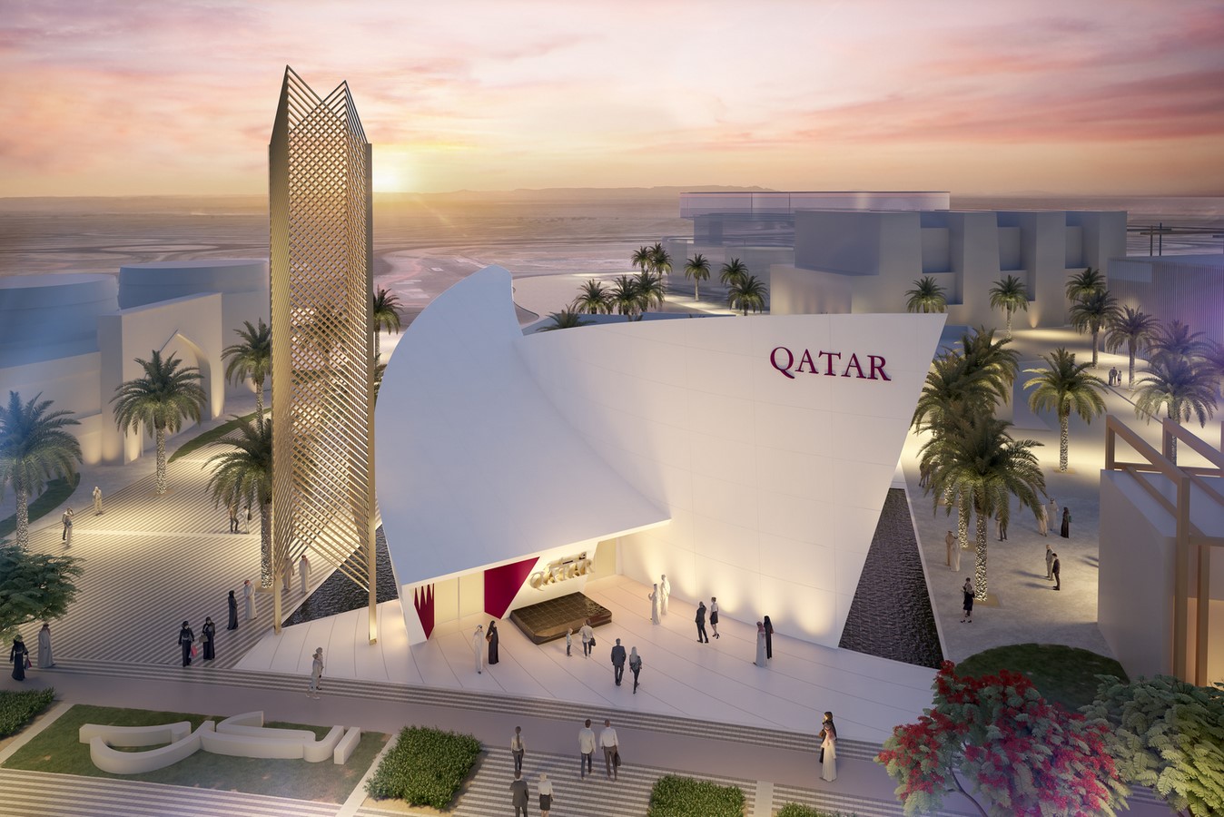 The Qatar Pavilion for the Expo 2020 Dubai design revealed by Santiago Calatrava - Sheet1