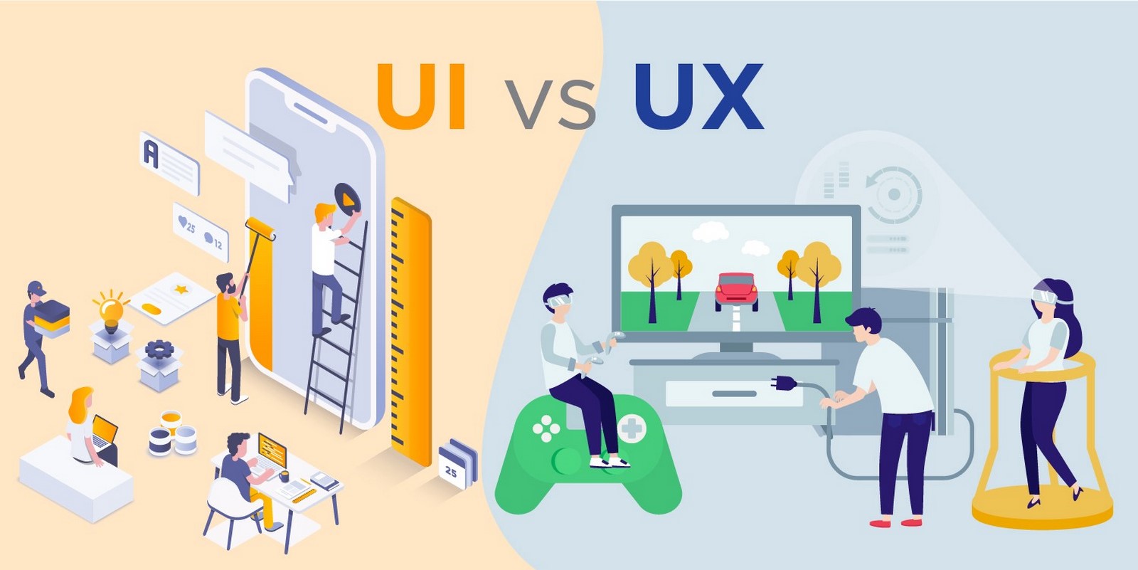 UX vs. UI Design - Sheet1